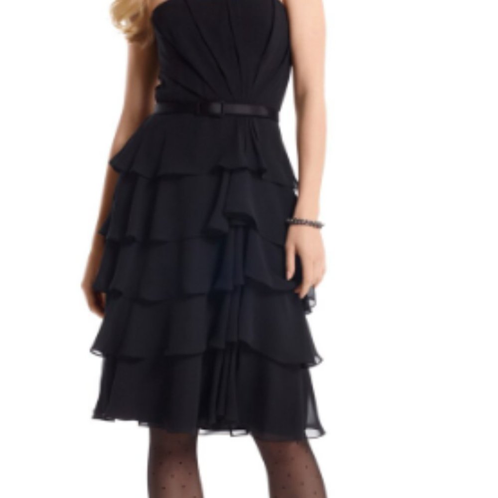 Ruffled Chiffon Dress